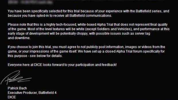 Une Alpha pour Battlefield 4