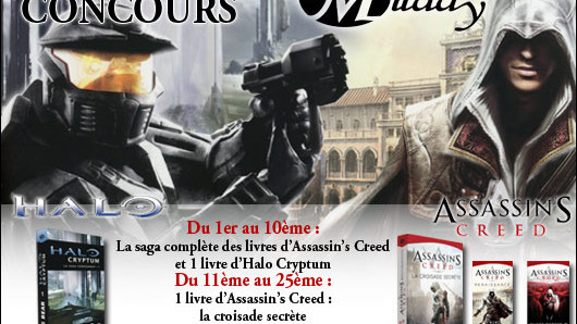 Concours : Des livres Assassin's Creed et Halo à gagner !
