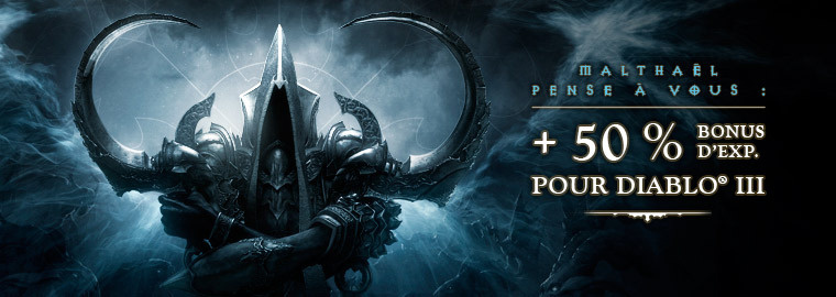 Diablo III : Bonus d'XP de 50%
