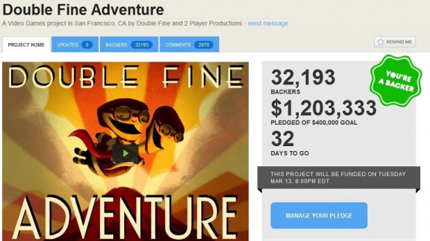 Kickstarter aime les jeux, qui le lui rendent bien