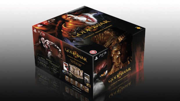 Une boîte pour la Ultimate Trilogy Edition de God of War III