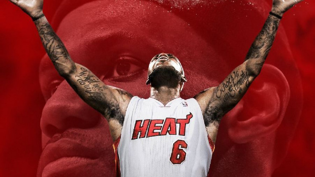 NBA 2K14 : LeBron James sur la jaquette