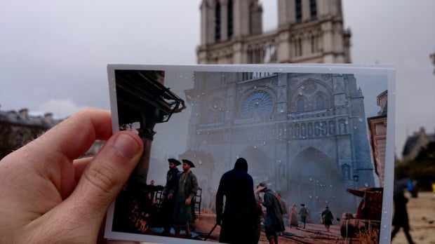 Assassin's Creed Unity en photo face au Paris moderne