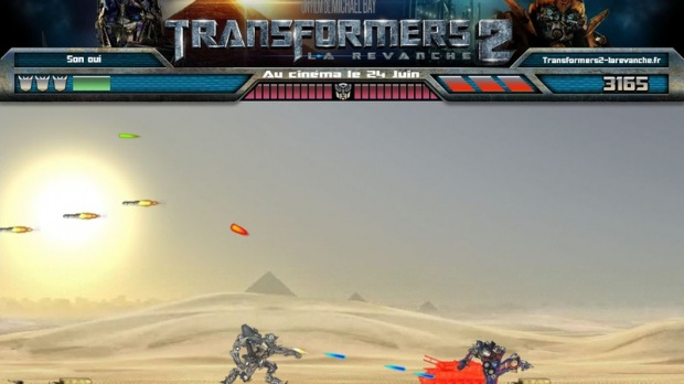 Combattez Optimus Prime dans Transformers 2 !