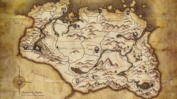 Skyrim : La carte du monde !