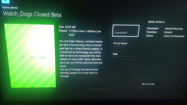 Watch Dogs : Une bêta fermée sur Xbox One ?