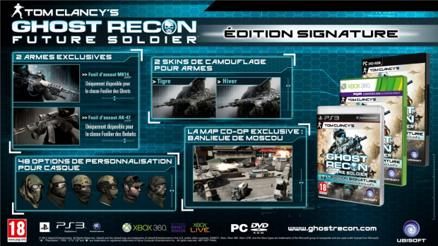 Ghost Recon Future Soldier : Les bonus de l'Edition Signature