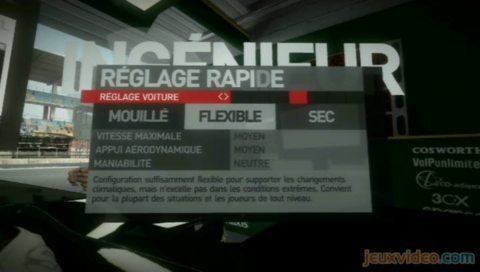 F1 2010 : 1/2 : Interface et réglages