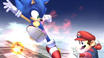 Smash Bros Brawl, entre Sonic et Online