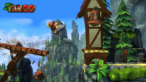 Rambi rempile dans Donkey Kong : Tropical Freeze