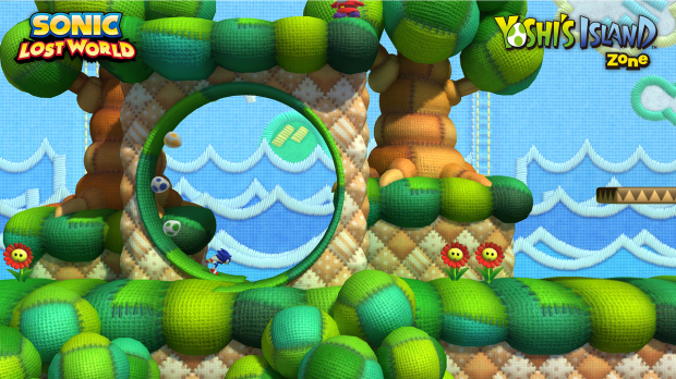 Images de la Yoshi's Island Zone de Sonic Lost World