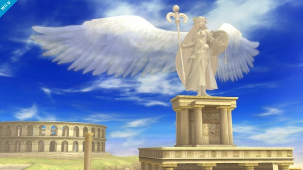 Le stage Kid Icarus de Super Smash Bros. for Wii U en image