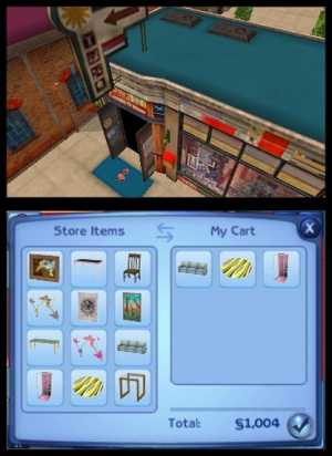 Images de la version 3DS des Sims 3