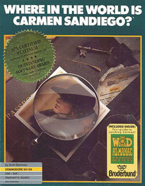 A la Poursuite de Carmen Sandiego dans le Monde sur C64