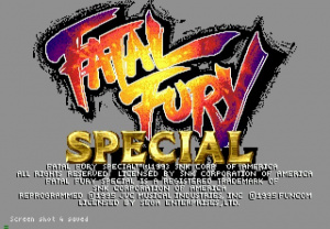 Fatal Fury Special sur Mega-CD