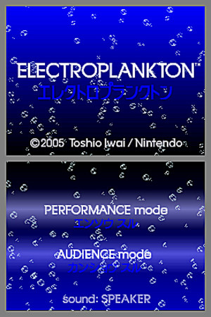 Electroplankton - Nintendo DS