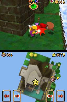 Super Mario 64 DS manie le stylet