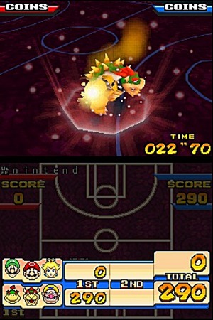 Mario Hoops 3-On-3 : le plombier fait des passes sur DS