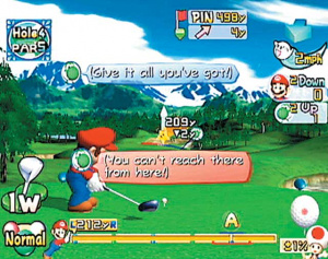 Quand Mario se la joue golfeur