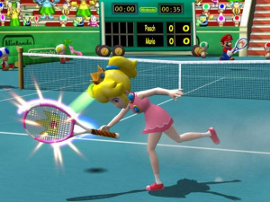 Mario Power Tennis frappe de plus en plus fort