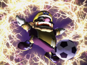 Mario Smash Football sur la pelouse