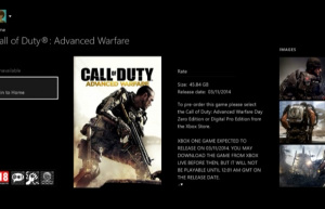 CoD Advanced Warfare : La place qu'il prend sur consoles