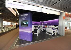 Des salons vidéo PS3 dans un aéroport parisien