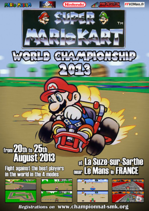 Le championnat du monde Super Mario Kart 2013