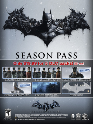 Détails sur le Season Pass de Batman Arkham Origins