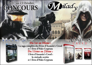 Concours : Des livres Assassin's Creed et Halo à gagner !