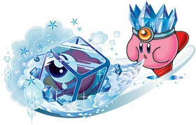 Les transformations de Kirby : Cutter, Glace, Sword et Parasol