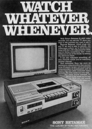 1975 : Betamax contre VHS