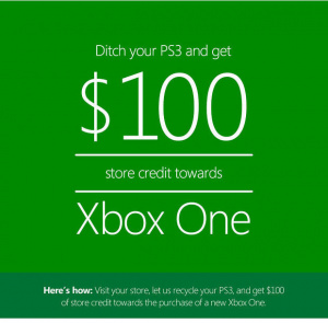 Microsoft reprend votre PS3 100 $ si vous achetez une One