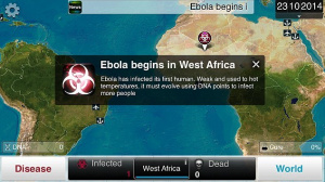 Ebola fait grimper les ventes de Plague Inc.