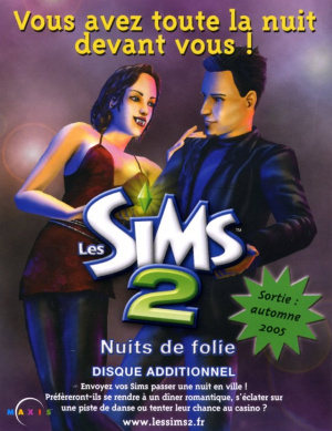 Les Sims 2 : Nuits De Folie pour cet automne