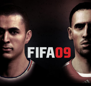 Franck Ribéry et Karim Benzema sur la jaquette de FIFA 09