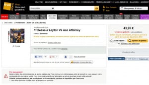 Professeur Layton VS Ace Attorney en Europe ?