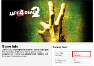 Left 4 Dead 2 ne sortira pas sur PS3
