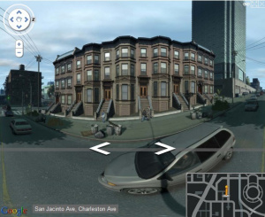 La map de GTA IV façon Google Street View