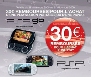 30 euros remboursés pour l'achat d'une PSP