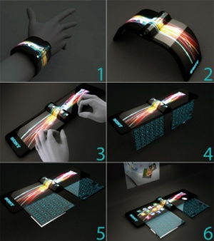 La révolution des portables avec l'écran flexible