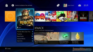 PS4 : Images de l'interface