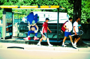 Sonic à Roland Garros