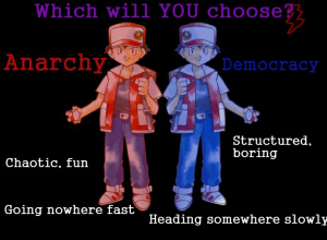 Twitch Plays Pokémon : Versions anarchie / démocratie