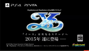 TGS : Un nouveau Ys sur PS4 et Vita