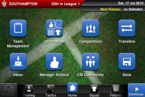 Championship Manager 2011 disponible sur l'AppStore