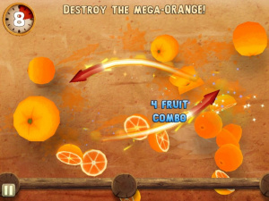 Fruit Ninja version Chat Potté sur iOS