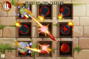 Fruit Ninja version Chat Potté sur iOS