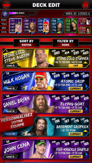 WWE SuperCard : Nouvelle mise à jour