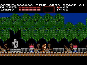 Castlevania - NES (1986) (appelé « Vampire Killer » sur MSX2)